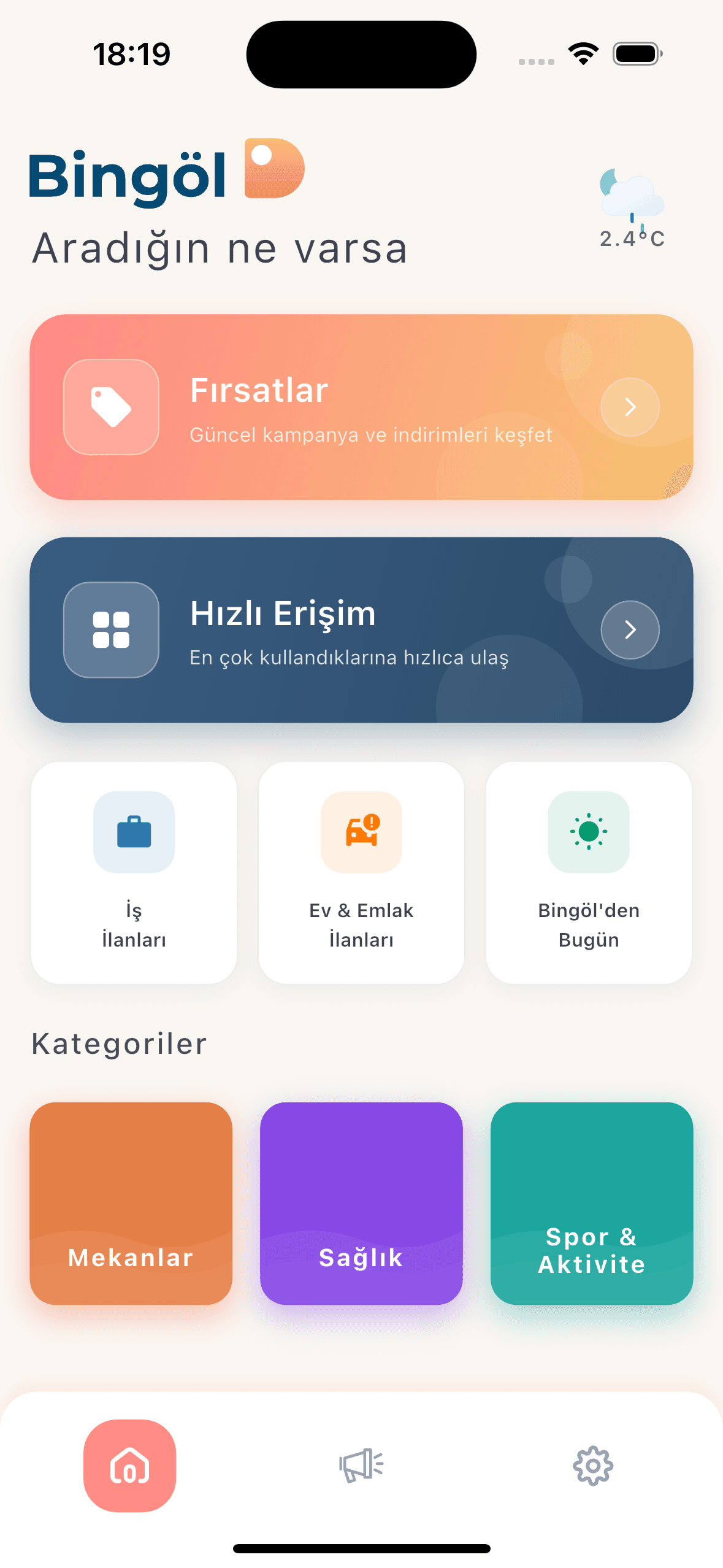 Bingöl D uygulama ekran görüntüsü